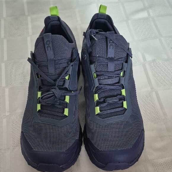 On Running Men's Dark Purple and Lime Athletic Shoes - Picture 16 of 16